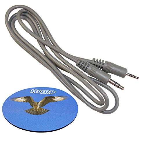 HQRP 2.5mm to 3.5mm Audio Cable Compatible with Polk-Audio Buckle Headphones Replacement