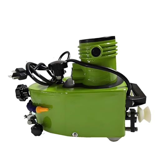 Electric Glass Grinder, 850W Handheld Polishing Machine with 8000RPM Speed, with 10 Diamond Wheels, for DIY Glass Art, Beveling &amp; Corner Rounding, Stainless Steel Body(Green)