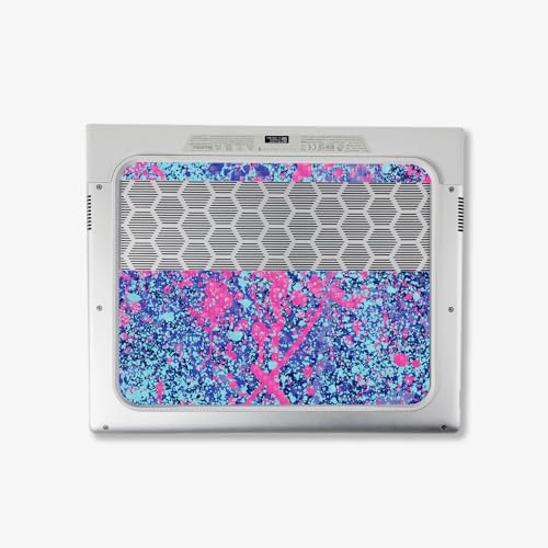 Image of MightySkins Carbon Fiber Skin Compatible with Alienware X14 R2 (2023) Full Wrap Kit - Vibrant Splatter | Protective, Durable Textured Carbon Fiber Finish | Easy to Apply | Made in The USA