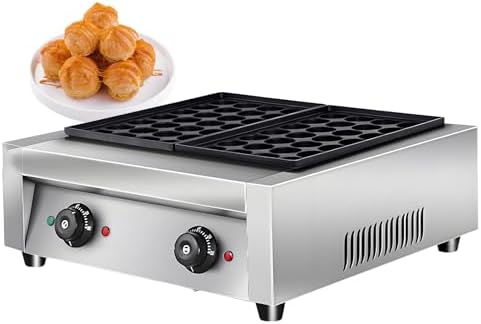 Commercial Mini Dutch Pancake Maker - Non-Stick Dorayaki & Poffertjes Grill, Stainless Steel Breakfast & Snack Maker, Easy to Use, Perfect for Family Fun & Delicious Desserts