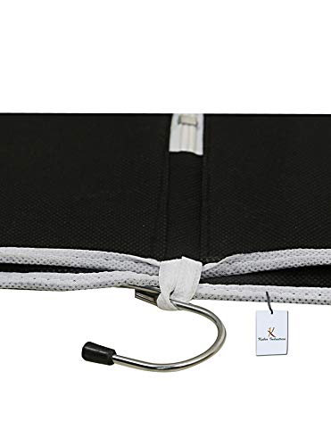 Image of Kuber Industries 94 x 60 x 1 CM Blazer /Suit Cover|Easily Foldable & Non Woven Fabric|Bag with Zipper Closure (Black)