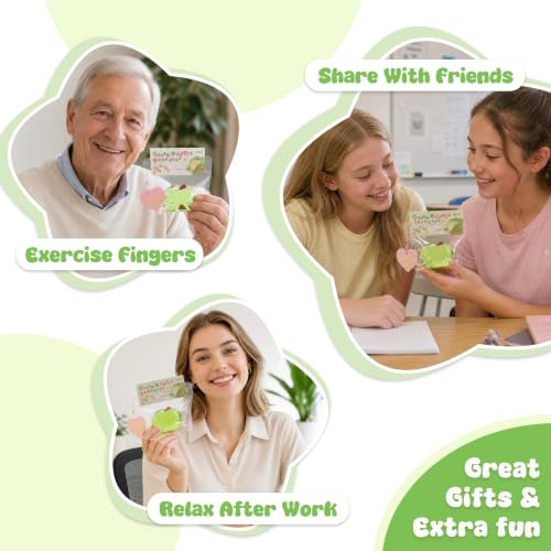 Image of Sticky Apple Taba Clear Squishy Toy, Non-Toxic Silicone Stress Fidget Toy