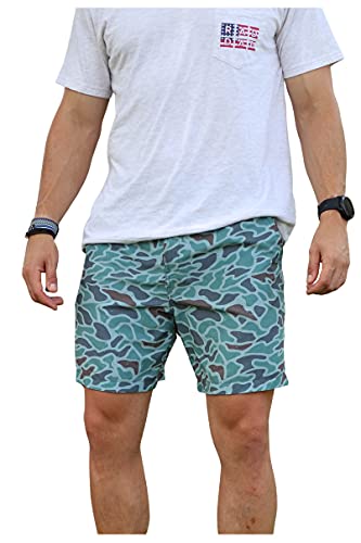 Burlebo Retro Duck Camo Everyday Shorts - Grey Pocket