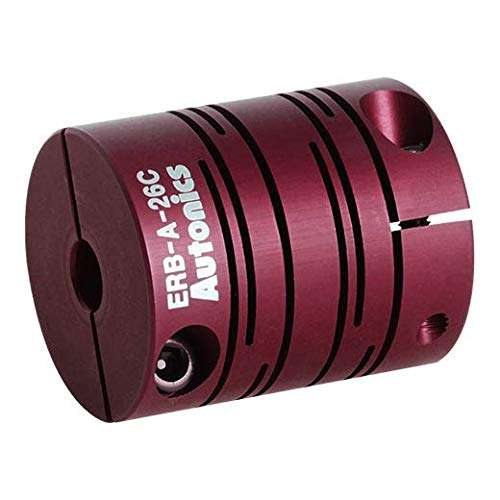 ERB-A-26C-08/08, Aluminum Coupling, ø8/ø8, Clamp Type, Max 6000 RPM
