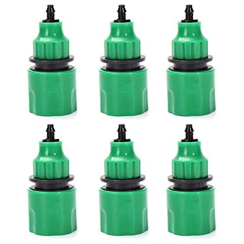 Garden Hose Pipe One Way Adapter Tap Connector Fitting For Irrigation Pack of 6 Cover
