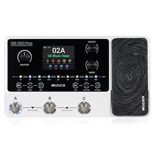 MOOER GE150 Plus Compact Guitar Multi Effects Processor, 3rd Party IR Loader, NAM & MNRS Support...