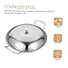 LIFKOME Olla de Acero Inoxidable con Tapa para Dry Pot y Hot Pot Multifuncional Antiadherente para Cocina Gas Industrial con Asas Antideslizantes y Diseño de Calentamiento Uniforme Imagen de LIFKOME Olla de Acero Inoxidable con Tapa para Dry Pot y Hot Pot Multifuncional Antiadherente para Cocina Gas Industrial con Asas Antideslizantes y Diseño de Calentamiento Uniforme