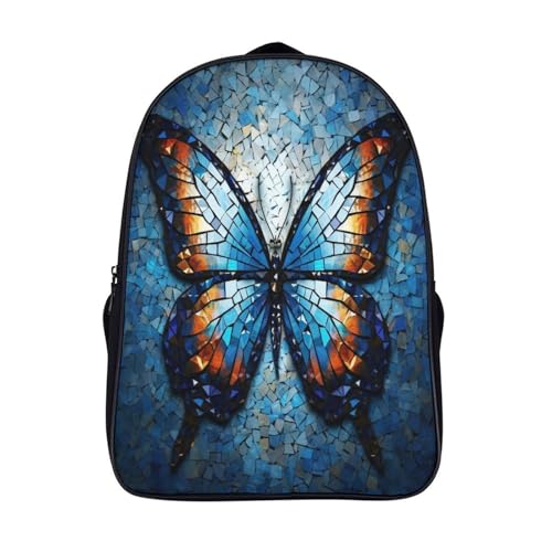 Mochila infantil Butterfly de 40x28x16cm para guardería y colegio primaria de niña o niño