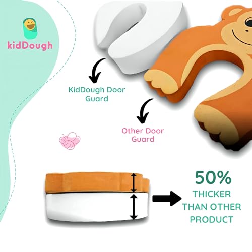 Image of KidDough Baby Safety Proofing Kit - Furniture Edge Protector, Safety Locks, Corner Guards for Sharp Edges, Socket Guards and More, All-in-One Baby Proofing Products (5 mtr Brown Edge Protector Kit)
