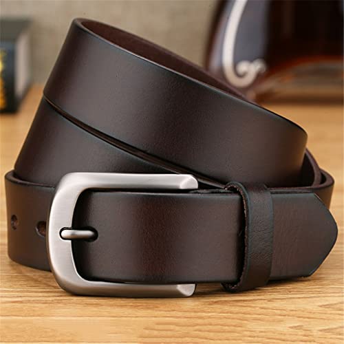 First layer cowhide leather belt leather men's belt youth casual bare body pin buckle pants belt3