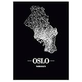 JUNIWORDS Stadtposter - Wähle Deine Stadt - Oslo - 60 x 90 