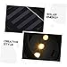 Lurrose Solar Fence Lamp Set Gutter Lights Led Garden Lights Easy Installation for Outdoor Use