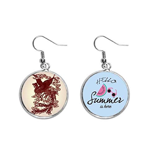 Pendientes de sandía y fénix chino para tus looks de terraza