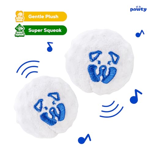 PAWTY Barky Balls - Juguete Mordible y Sonoro 2 Pack miniatura 5