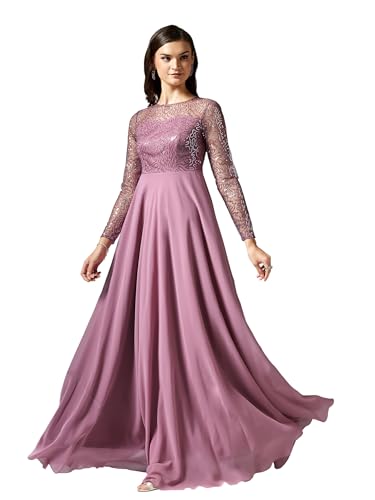 Image of Miss Chase Women's Long Sleeve Sequin Maxi Dress