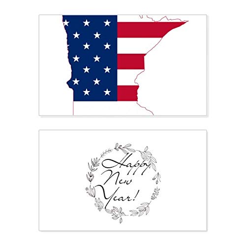 Tarjeta de año nuevo de Minnesota: decora tu hogar con su mapa de estrellas