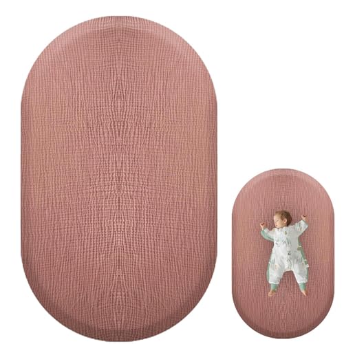 Sábana bajera para | Sábana bajera de muselina neutra de gasa para cunas, 32,3 x 16,9 x 3,9 pulgadas, y acogedora, gasa de muselina neutra para colchón de cuna