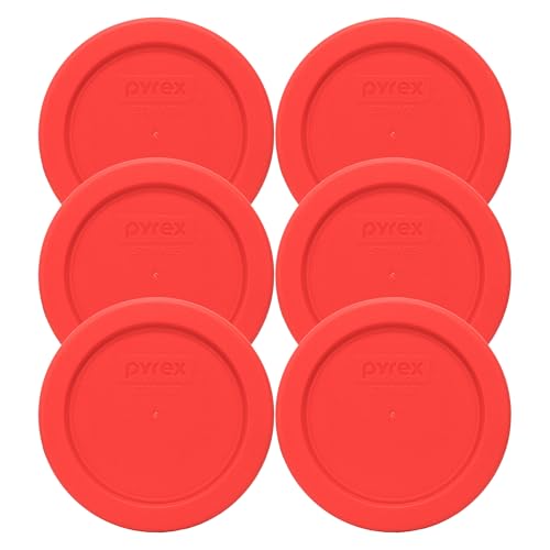 Pyrex 7202-PC (1-Cup) Red Replacement Lid (6-Pack) - Made in the USA image 4