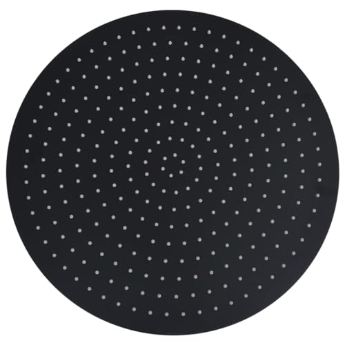 Soffione Doccia A Pioggia Soffione Doccia Soffione Doccia A Mano Accessorio Per Il Bagno Acciaio Inossidabile 50 Cm Rotondo Nero 02_0002076 - 4