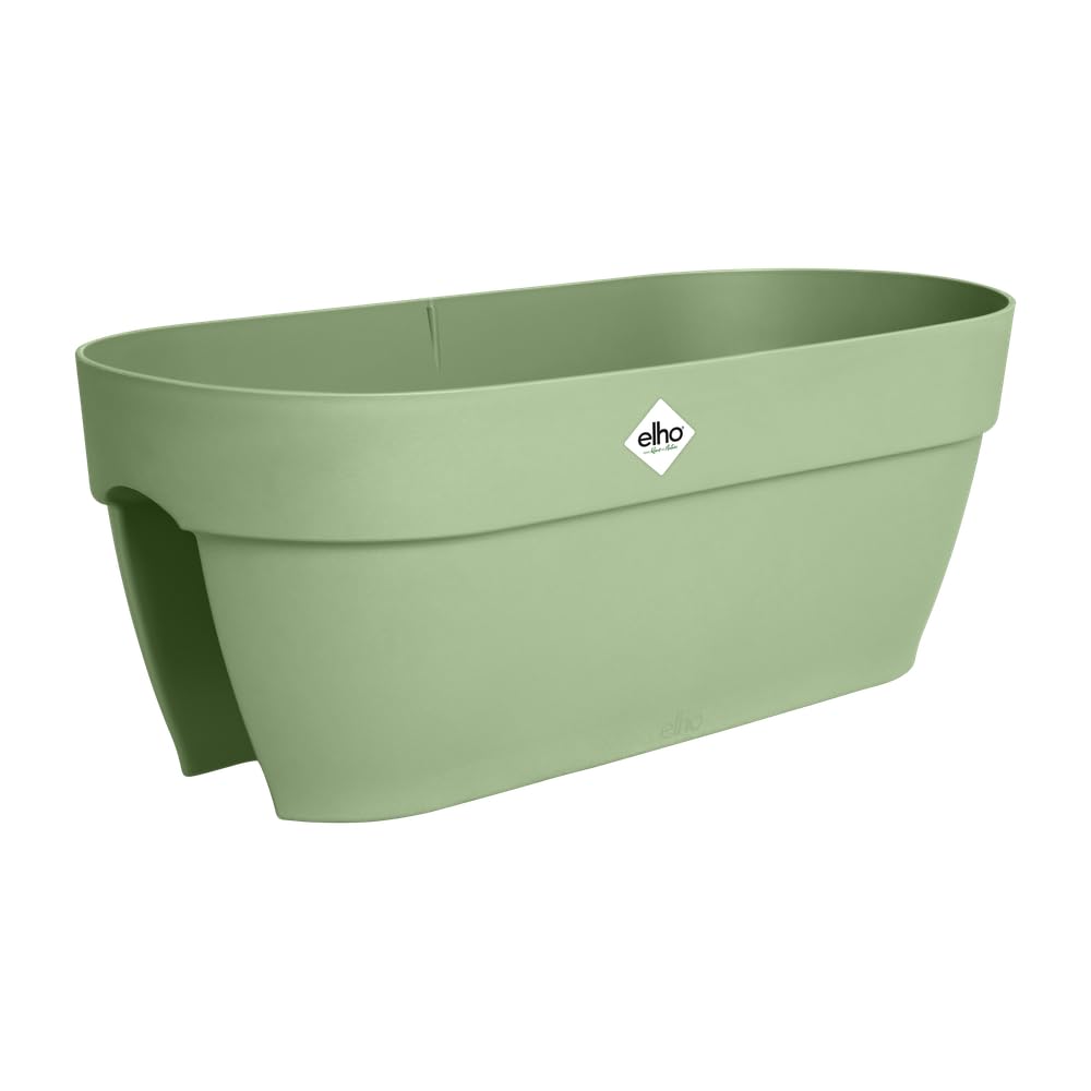 elho Vibia Campana Flower Bridge 60 - Planter for Balcony - 100% Recycled Plastic - L 59 x B 26 x H 22 cm - Green/Pistachio Green โ image 1