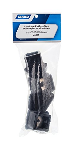 Camco 43660 Replacement Rubber Feet for Adjustable Height Aluminum Platform Step, 4 Pack
