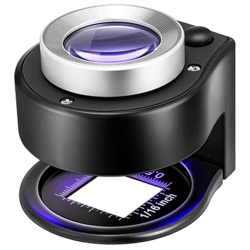 Lupa De Mão Portátil Conta Fios Com Lente De Vidro Ótico Zoom 30x Tomóvi