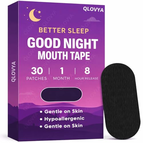 Micropore Mouth Tape (30 pack) - Anti Snoring Pain Free Removal, Hypoallergenic, Adhesive Cotton Tape,Supports Nasal Breathing,Improve Sleep (30 count mouth tap)