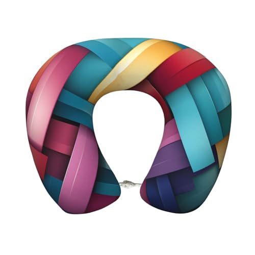 Almohada de memoria para cuello tamaño único color vivo miniatura 1