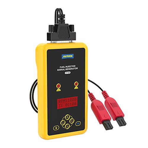 Fuel Injector Cleaner Tester for Cleaning & Testing Car Standard & High Pressure Fuel Injectors, Fuel Injector Tester 12V Vehicle Signal Generator Fuel System Cleaner Fuel Pressure Test Kit