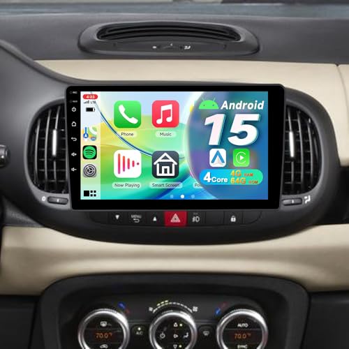 Autoradio Android 15 pour Fiat 500L (2012-2017) avec écran tactile de 10,1 pouces GPS