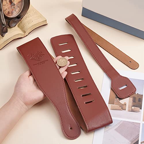 CHGCRAFT Sangle de Guitare en Cuir Souple Rembourrée Sangle de Guitare en Cuir PU Réglable 2.6 pouce de Large pour… - Les Beatles, Paul McCartney, John Lennon, RIngo Starr, George Harrison CHGCRAFT Sangle de Guitare en Cuir Souple Rembourrée Sangle de Guitare en Cuir PU Réglable 2.6 pouce de Large pour… – Image 4