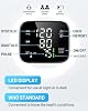 Monitor de presión arterial de muñeca automático con pantalla LED retroiluminada y brazalete ajustable grande, para uso doméstico, memoria para 2 usuarios y 240 lecturas, con estuche de transporte 5