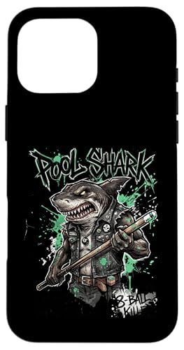 Pool Shark 8�{�[�� �X�k�[�J�[ �n�X���[ �X�}�z�P�[�X iPhone 16 Pro Max �p