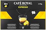  Café Royal Expreso, Café, Café tostado, Cápsulas de Café, Nespresso Compatible, 33 Cápsulas