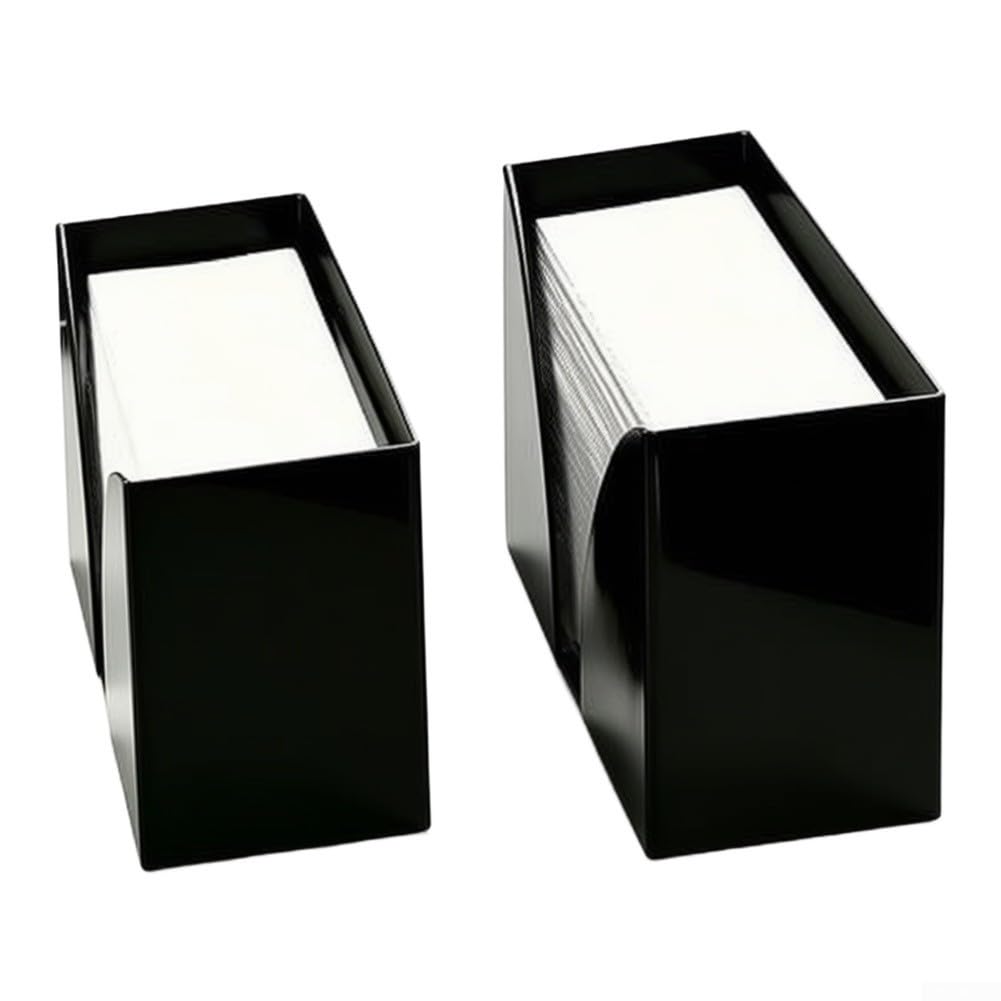 Dispenser di asciugamani di carta con caricamento frontale acrilico nero 29