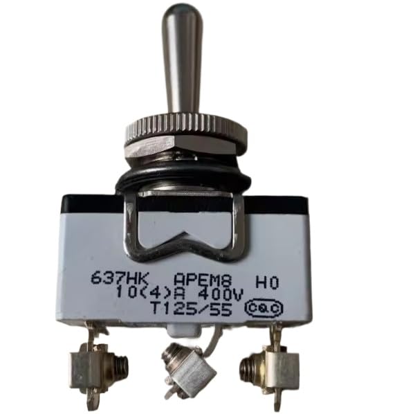 2-piece set of 637HK APEM 3-pin, 3-digit double-sided reset button switch