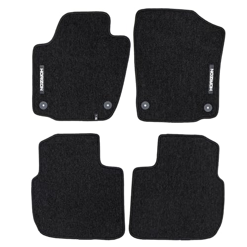 FROGUM Horizon Tapis Auto Velour Moquette pour Seat Toledo IV 2012-2019, pour Skoda Rapid 2012-2019, pour Skoda Rapid Spaceback 2013-2019| Inodores | avec Fixations | Pratiques et élégants