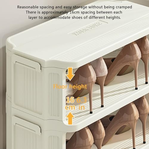 Étagère à chaussures pliable sur roulettes meuble rangement chambre
