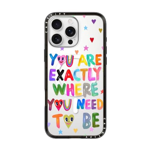 Coque compacte Magsafe iPhone 16 Pro Max CASETiFY noir transparent