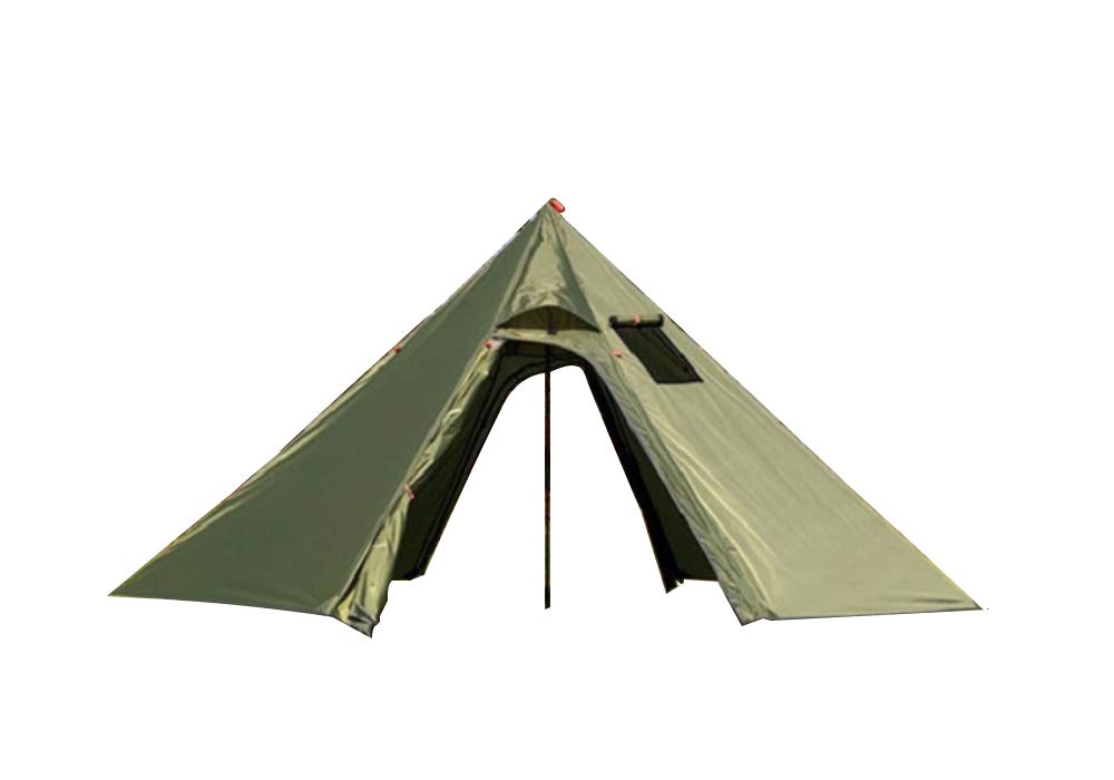 DANCHEL OUTDOOR Waterproof Portable 3 Person Teepee Tent with Stove Jack  for Family Camping Backpacking(Green, 10.5ft Dia.) : Amazon.ca: Sports u0026  Outdoors
