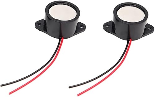 2pcs DC 3-24V electrónico impermeable zumbador alarma sonda continuo pitido 1.024 x 0.630 in