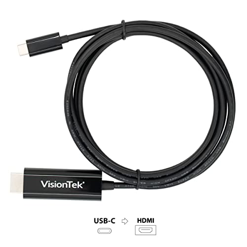 Cable de vídeo Thunderbolt 3 a HDMI de 2 metros macho a macho conector niquelado 2