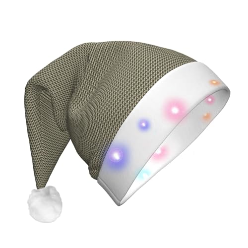 Bkdogkt Sombrero de Navidad con luces con estampado de tiburón para hombre y mujer, para Halloween, Navidad, suministros de fiesta