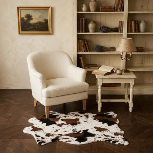 Tapete decorativo estilo vaca 75x110 cm faux fur miniatura 5