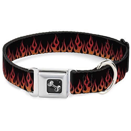 Collier de chien Buckle Down Flames grand format résistant aux tractions - 2