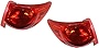 Evan-Fischer Tail Light Assembly Compatible with 2009-2012 Chevrolet Traverse Outer Red Lens Set of 2 Passenger and Driver Side