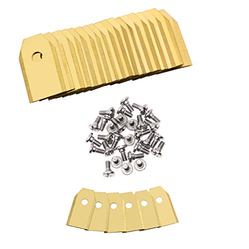 Blades for Gardena Lawnmower Accessories with Screws Pack of 30