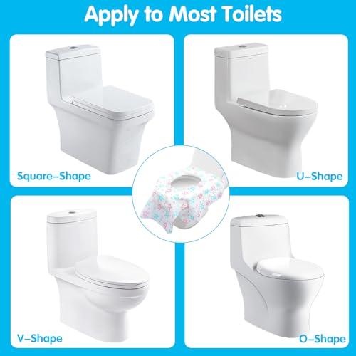 ABirdon Toilette Auflage 20 Stück Einweg Toilettenauflagen, Toilettensitzbezug für Kinder, Toilettenpapierunterlage für Einkaufszentren, Krankenhäuser, Büros,Hospital,Office