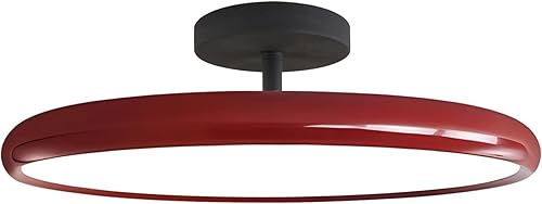 Miniatura 9 de KCO Lighting Iluminación Vintage Verde Luz de Techo Empotrada Negra Luz de Techo Semi Empotrada de Mediados de Siglo Moderno Lámpara de Techo para