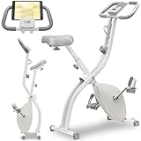 BARWING(バーウィング) フィットネスバイク スピンバイク トレーニングバイク 静音 折りたたみ 組み立て簡単 サドル前後調節 耐荷重 160kg 連続使用時間 100分 (3.アイボリー | サドル前後調節)